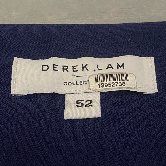 DEREK LAM COLLECTIVE sleeveless pintuck top blue 21822 - Picture 10 of 10